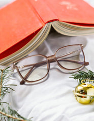 ZanyLen blue light glasses with clear lenses for comfortable viewing.