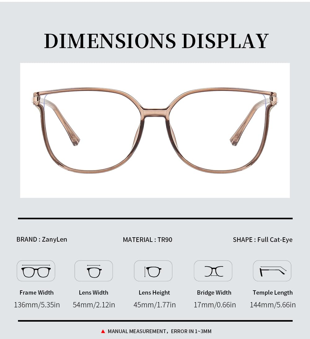 ZanyLen champagne-finish blue light glasses add stylish appeal.