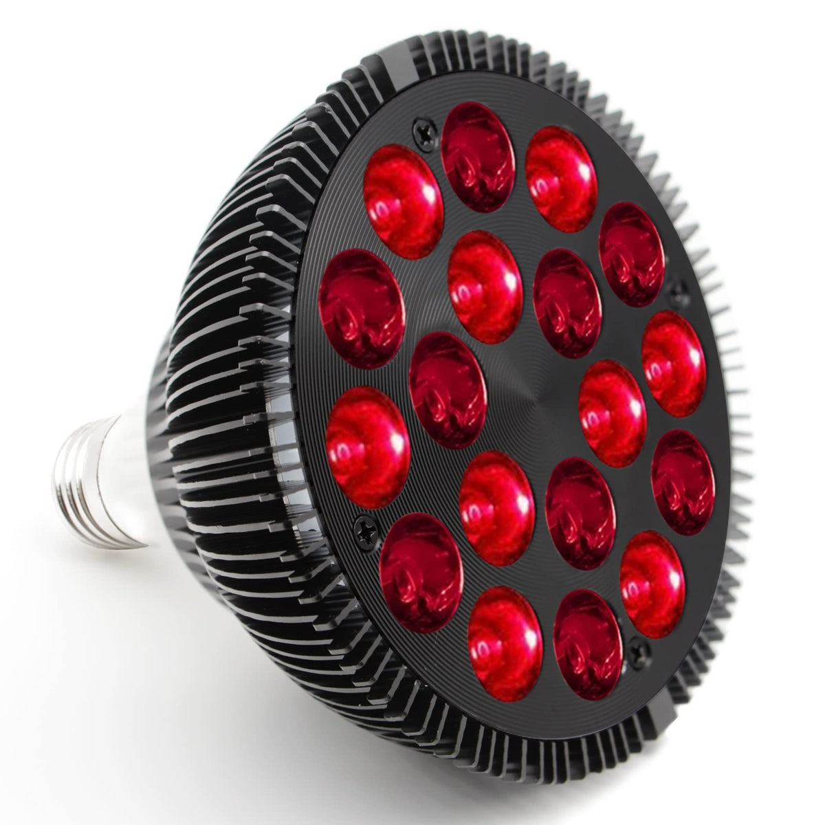 Zarbaha red-light therapy lamp front view, ideal for at-home skin and pain support.