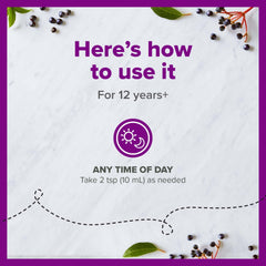 Zarbee's Daily Immune Support berry-flavored syrup for everyday wellness.