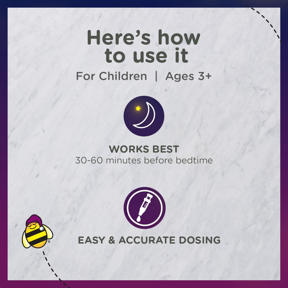 Zarbee's Kids Melatonin Liquid bottle used in a nightly bedtime routine.
