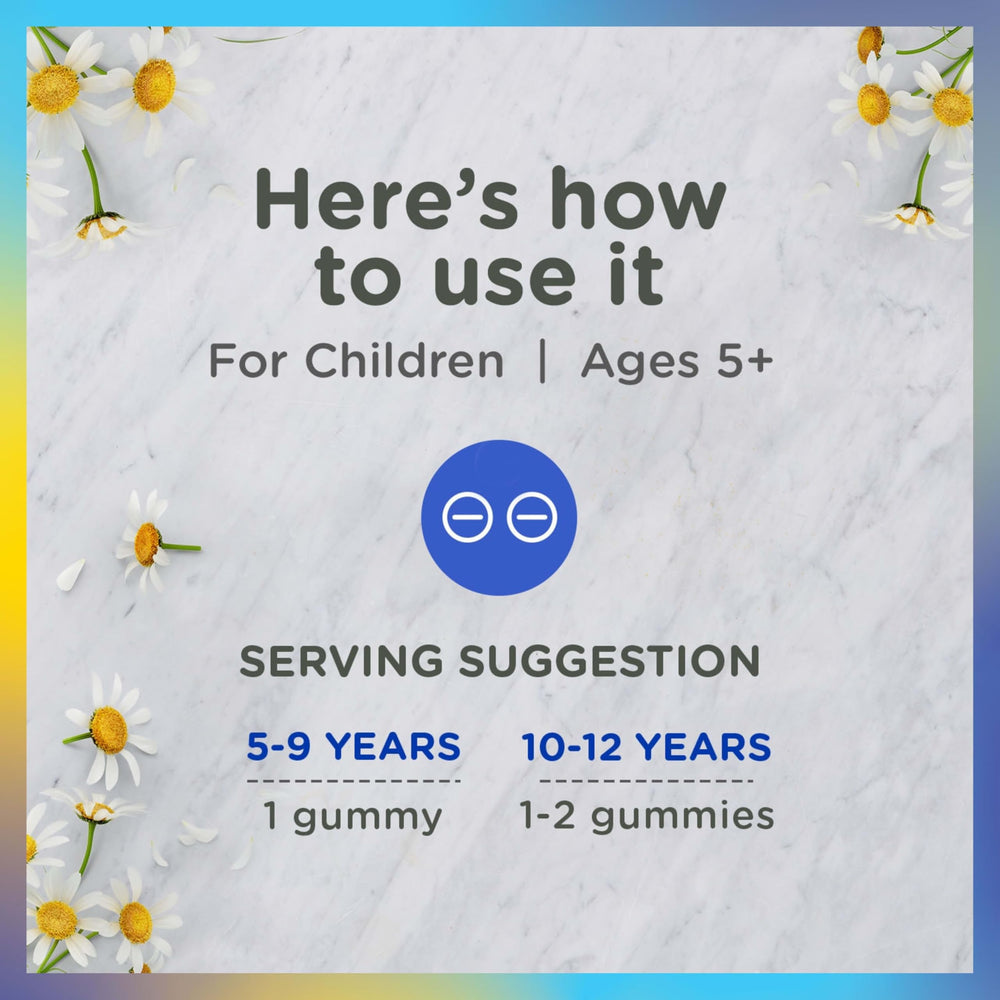 Ingredient list provides parents insight into the calming blend.