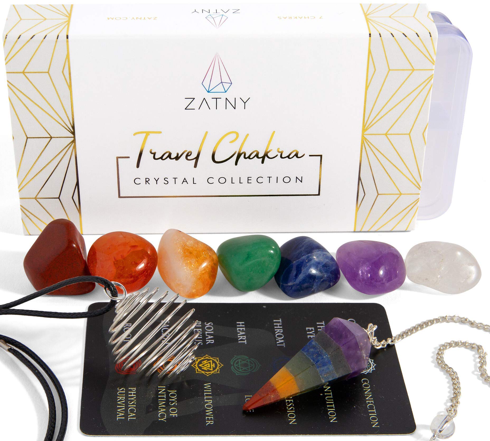 ZATNY travel chakra crystals for on-the-go mindfulness