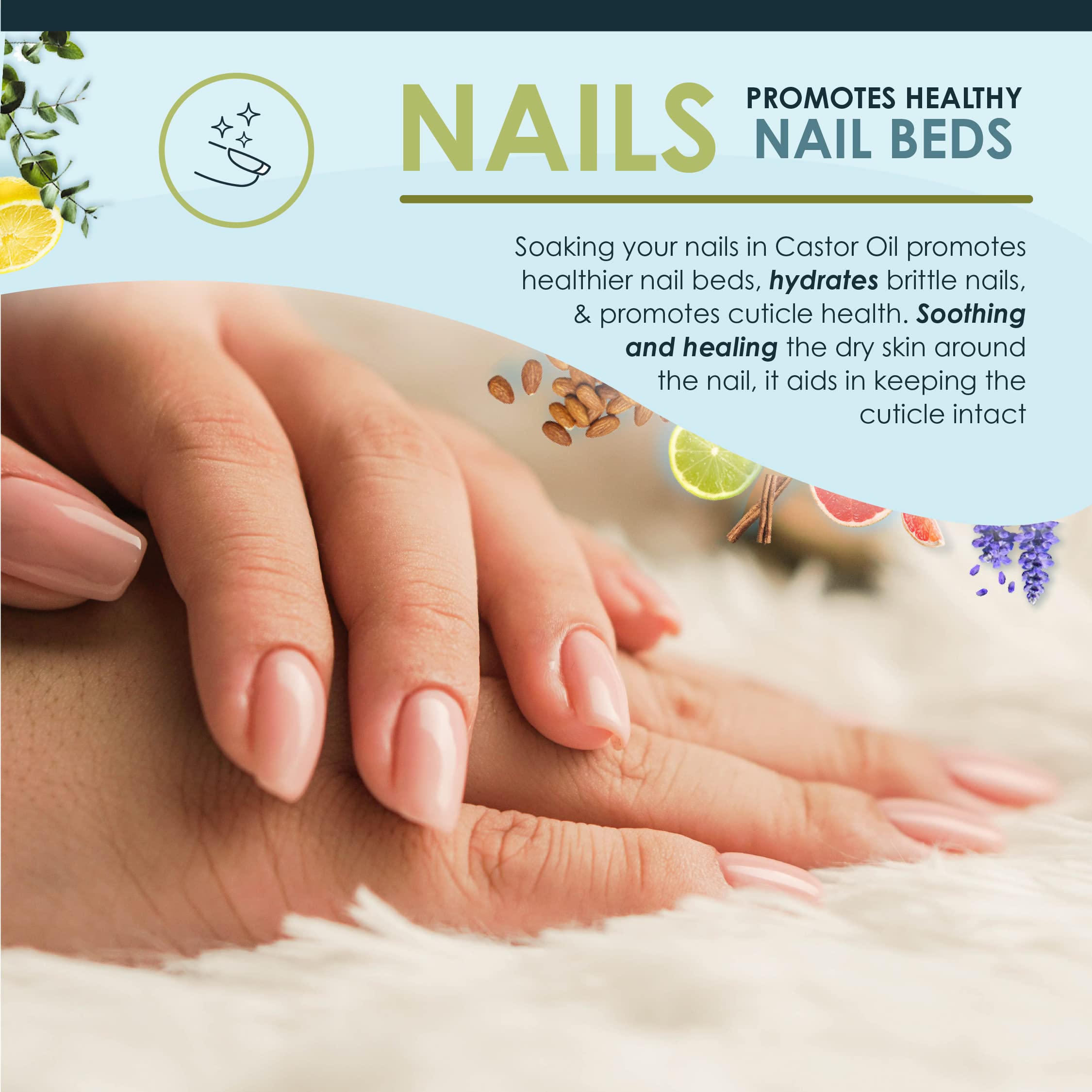 Food-grade quality castor oil from Zatural for versatile home use.