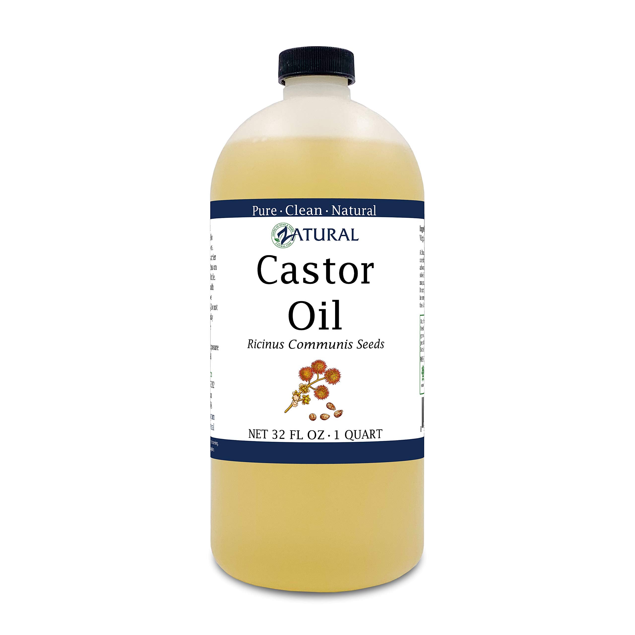 Zatural Castor Oil hexane-free label highlights purity and clean processing.