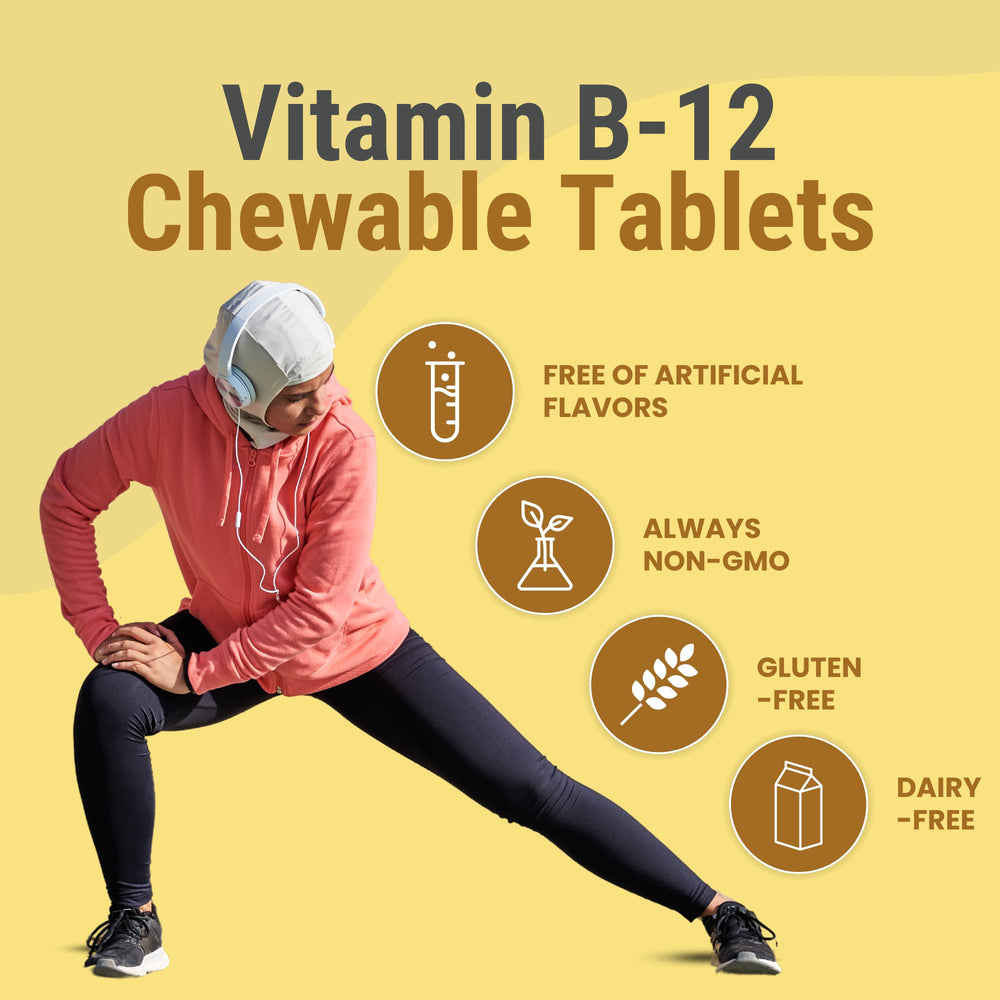 Vegan-friendly symbol on Zaytun B12 box indicating plant-based option