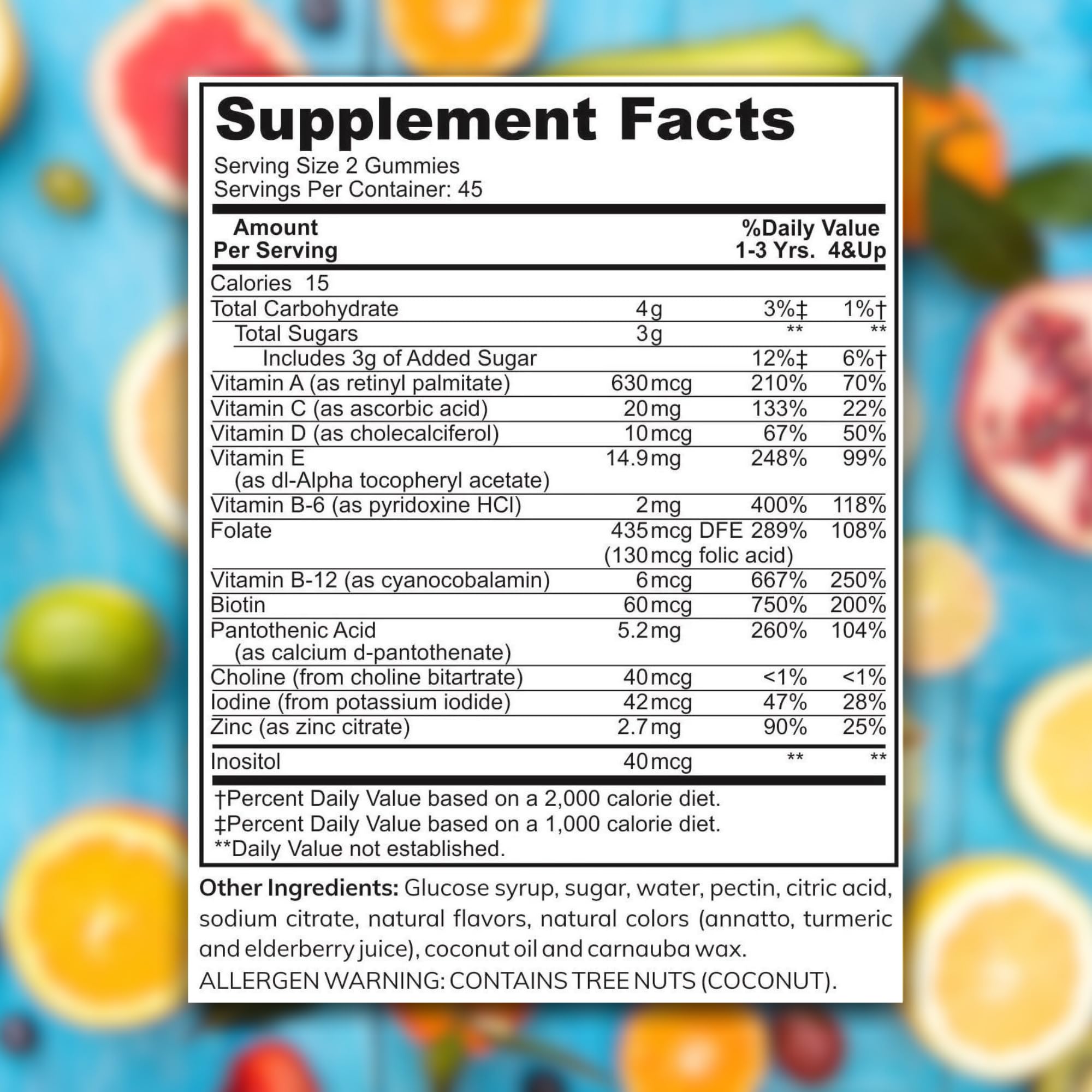 Zaytun Kids Multivitamin Gummies assorted flavors for daily nutrition