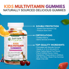 Zaytun Kids Multivitamin Gummies soft texture for easy chewing