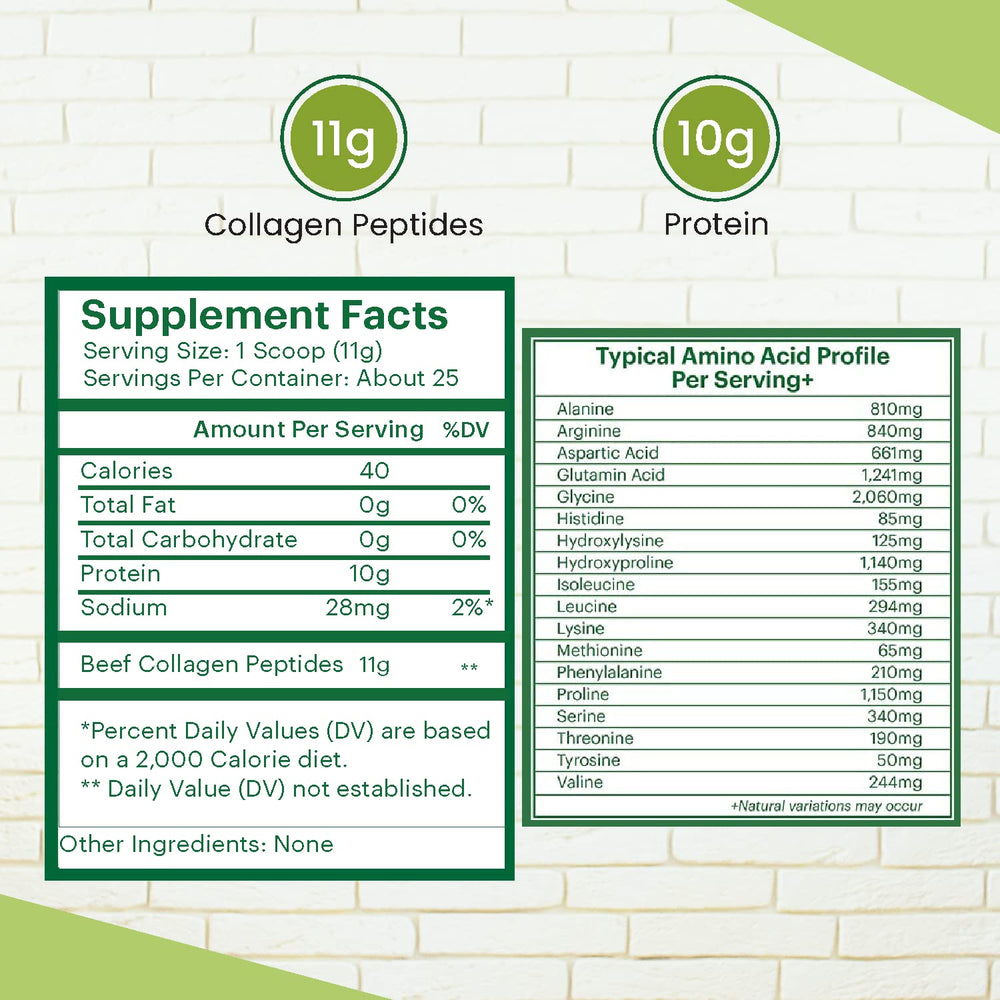 Zaytun Vitamins hydrolyzed collagen peptides bottle, Type I & III for connective tissue.