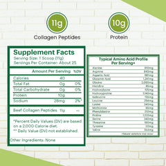 Zaytun Vitamins hydrolyzed collagen peptides bottle, Type I & III for connective tissue.