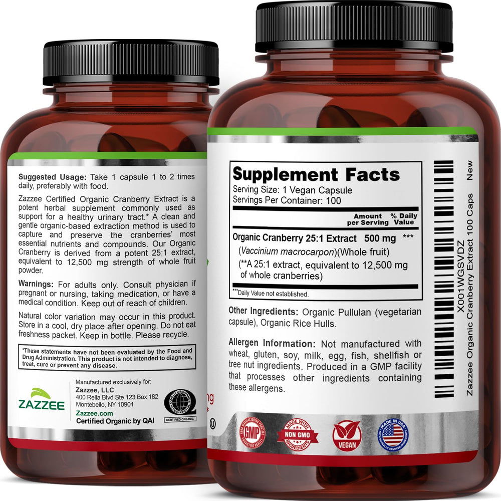 Colorful cranberry extract bottle highlighting natural color variation