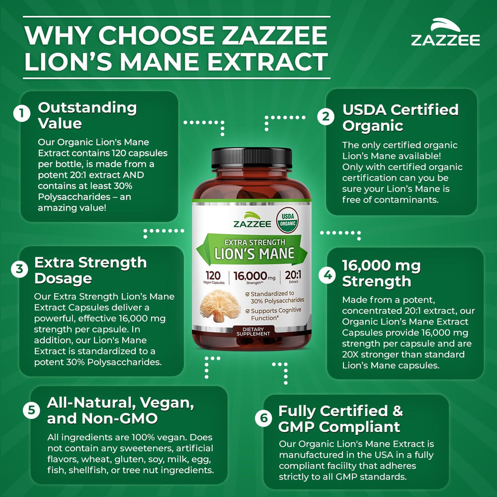 Zazzee-manufactured in USA facility label for quality