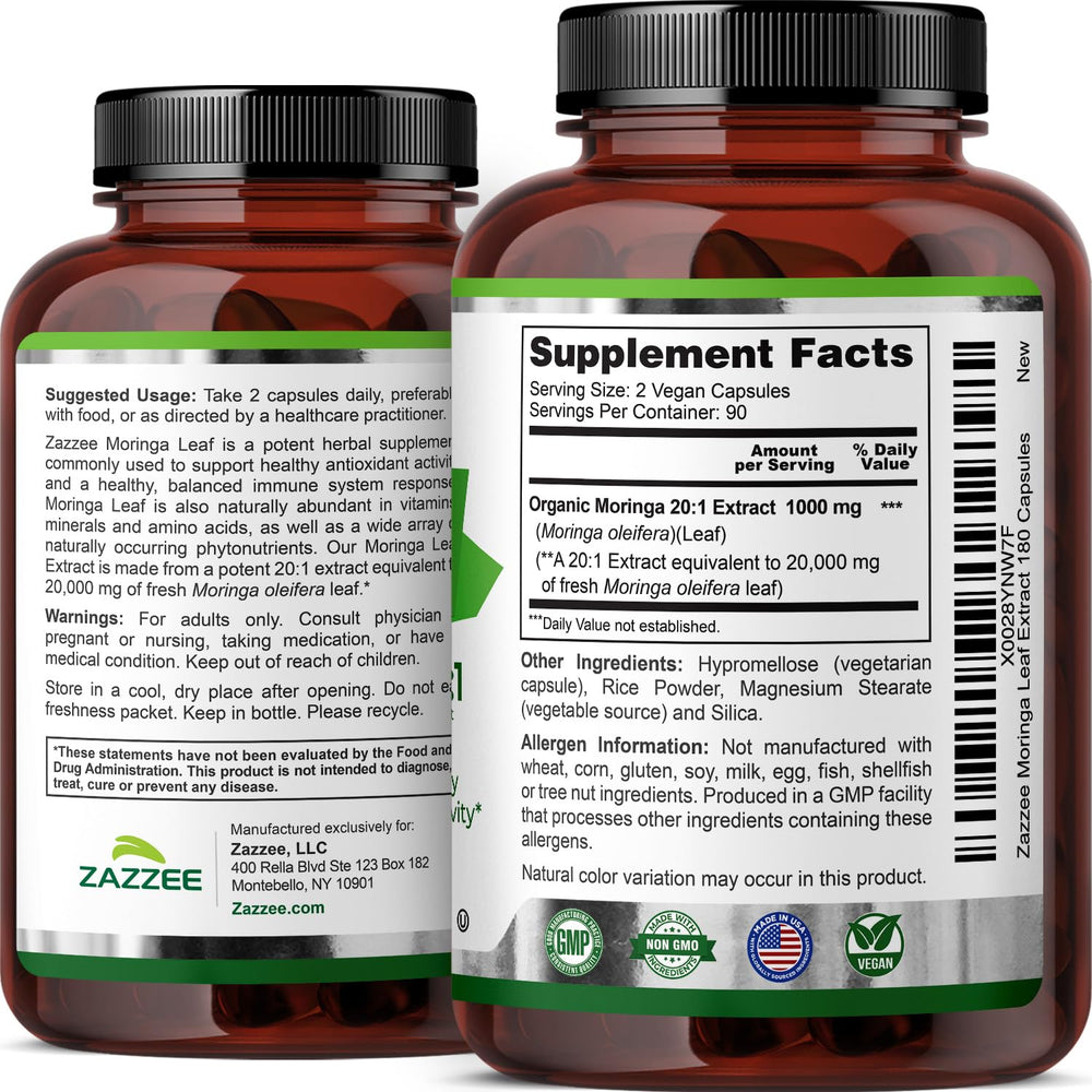 Zazzee bottle seal conveys freshness and purity