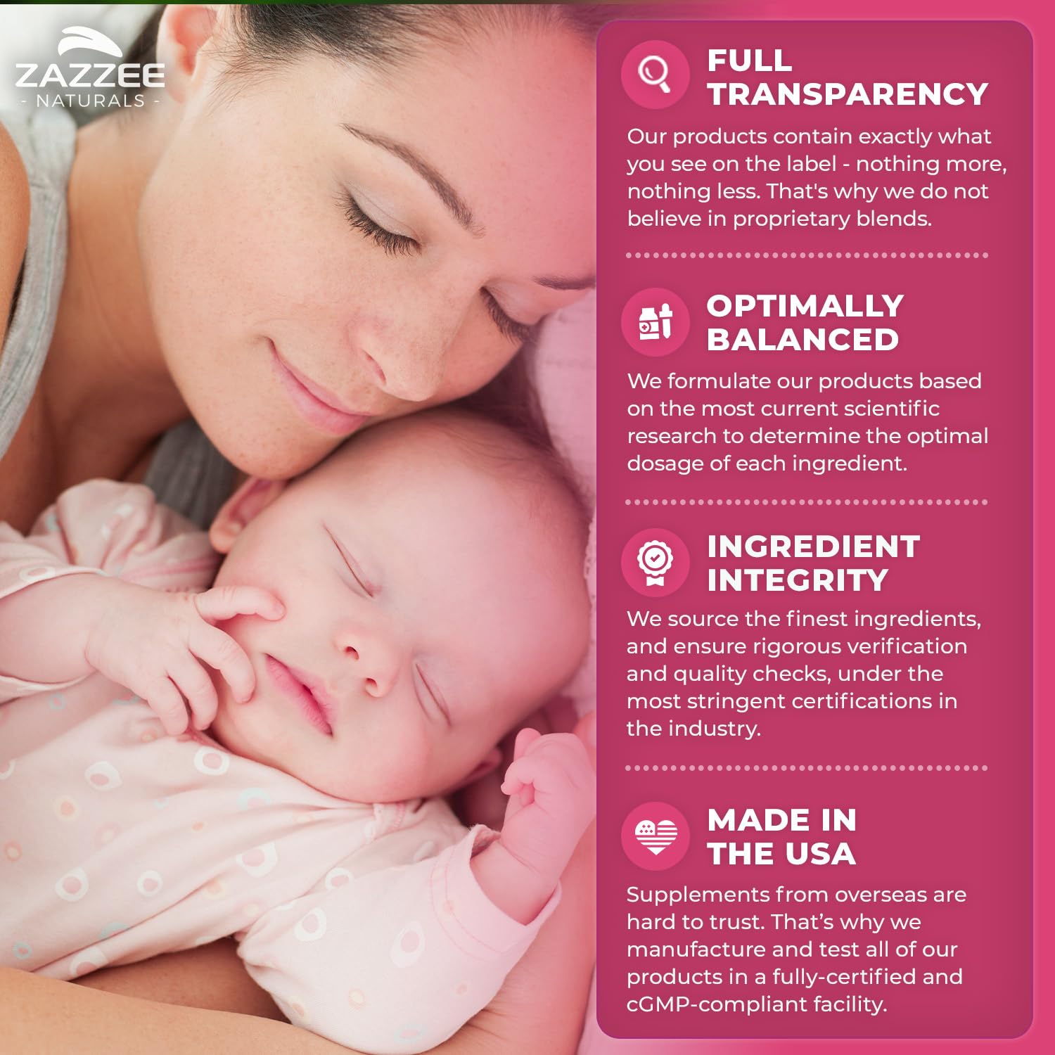 D3 and methylfolate ingredients listed with inositol blend by Zazzee