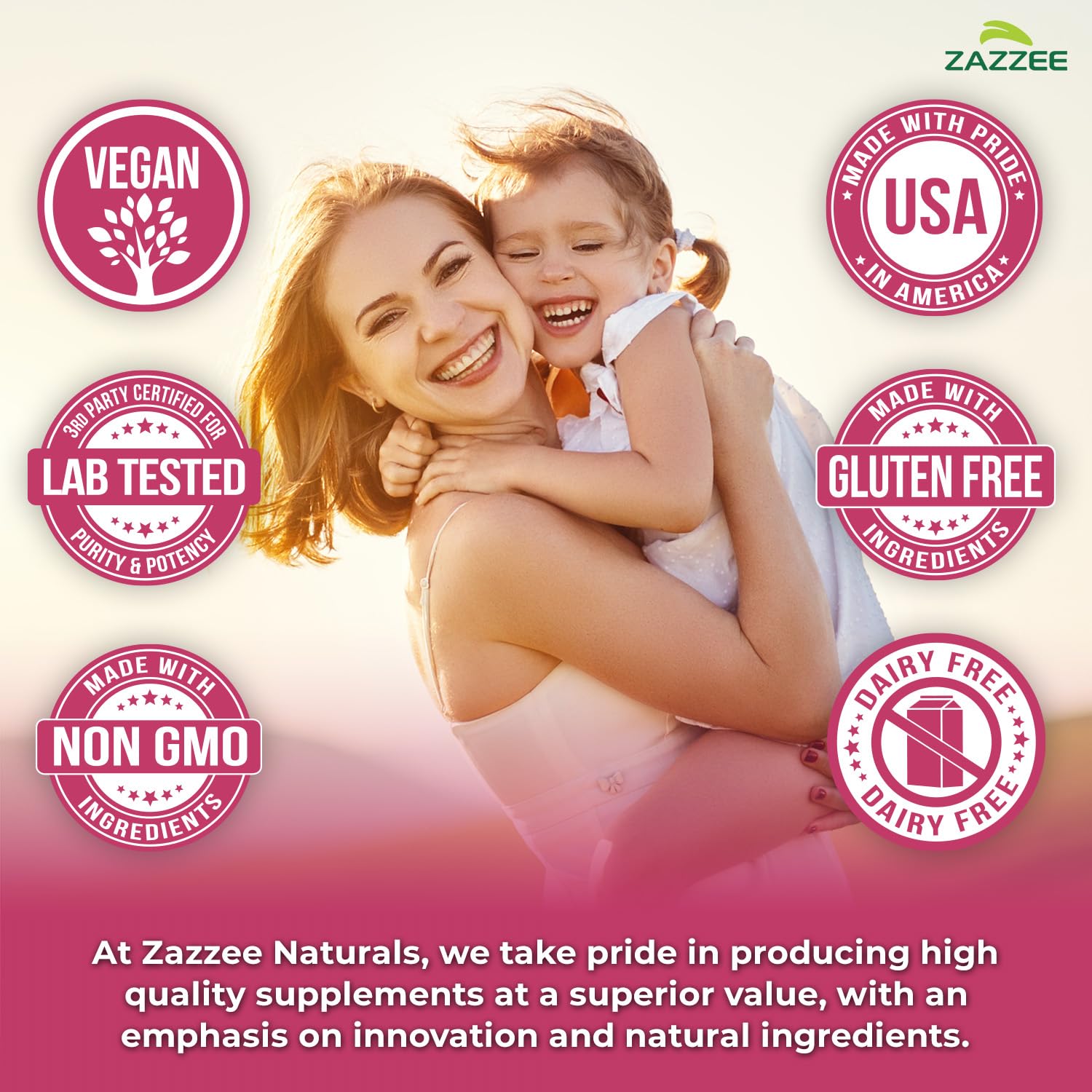 Shelf display of Zazzee Myo-D-Chiro Inositol bottles in store