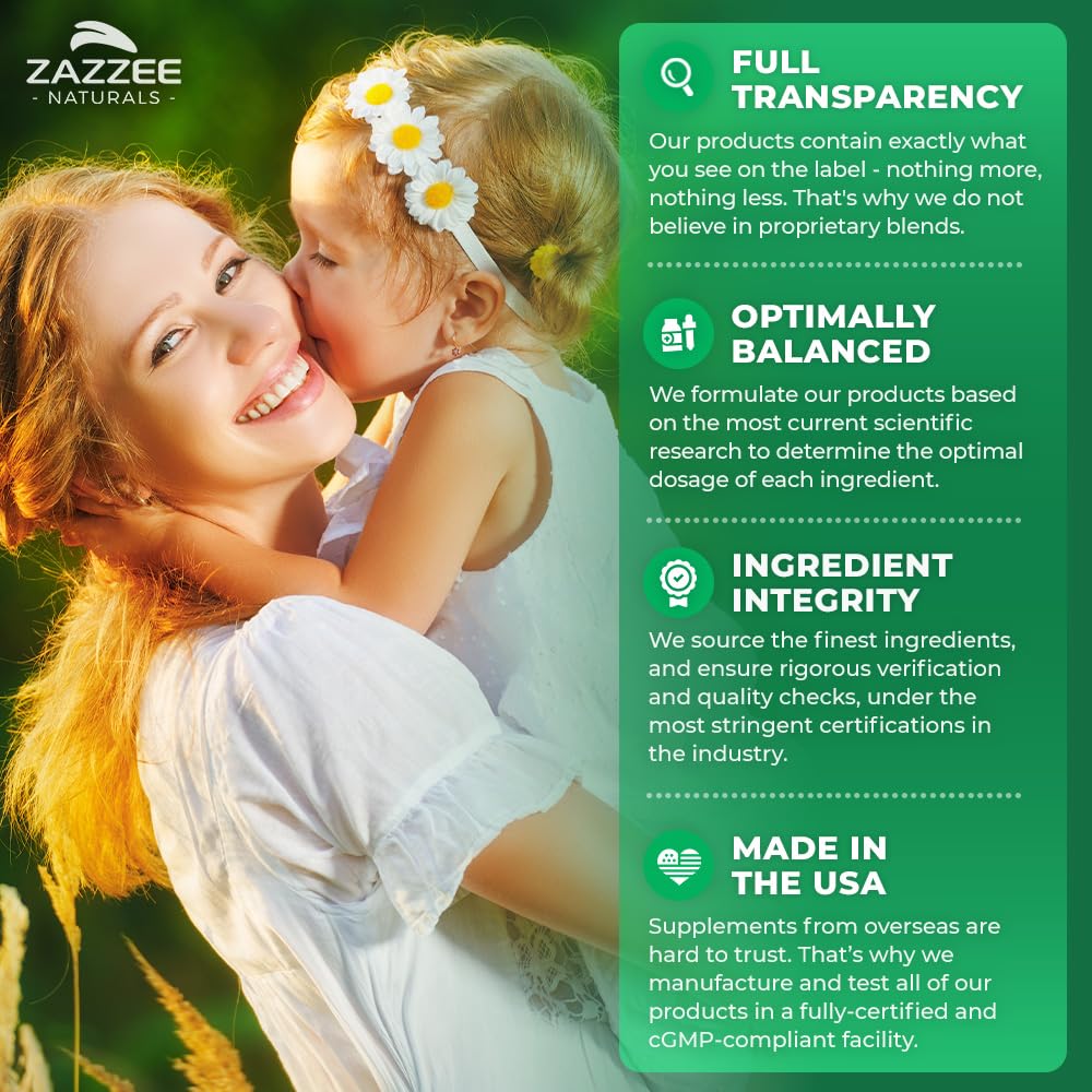 Zazzee Myo-Inositol powder allergen-free ingredients reassure sensitive shoppers.