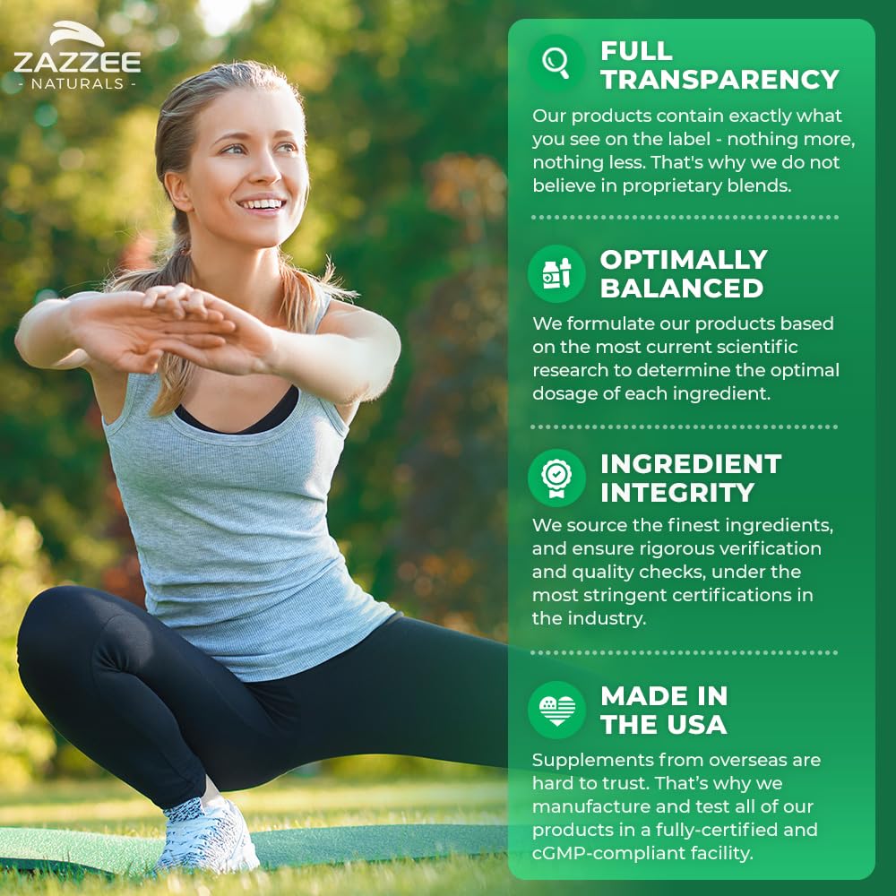 Zazzee organic stabilizers label showing clean, natural ingredients.