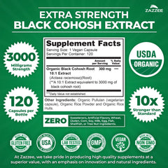 Zazzee USDA Organic certification label signaling purity for daily use.