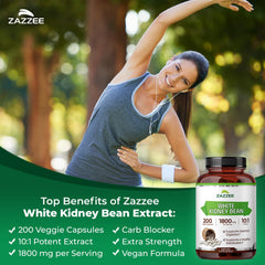 Zazzee bottle featuring 200 vegan capsules ready for daily use