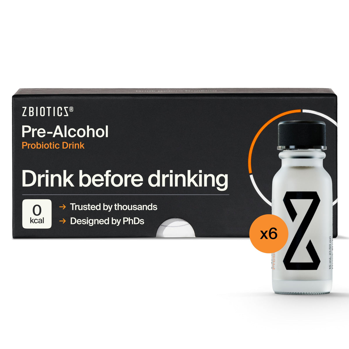 ZBiotics bottle pour for pre-drink use toward a smoother morning.