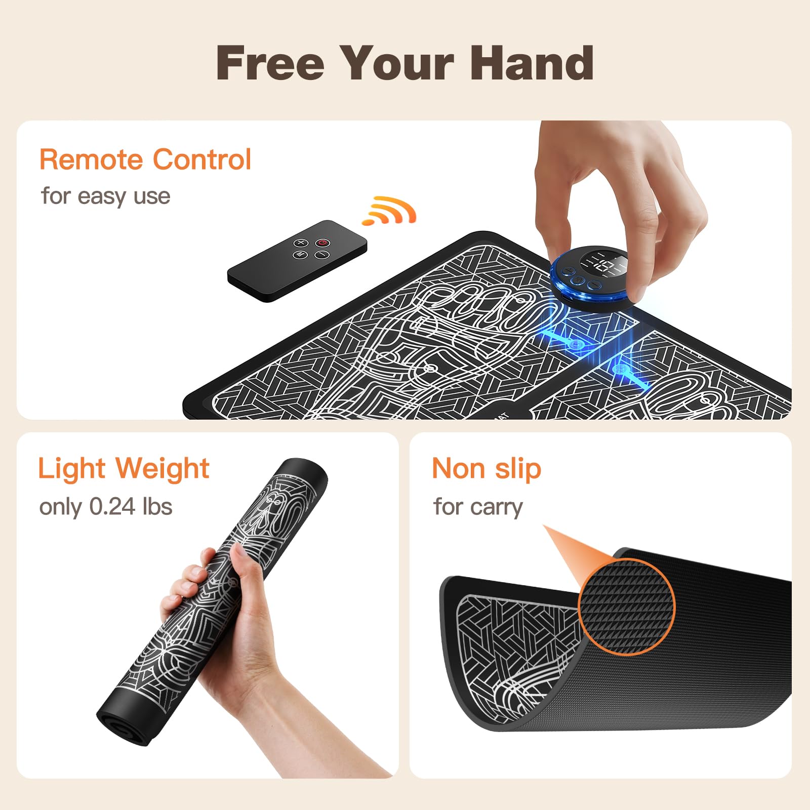 zdasosr portable pain relief device suitable for home, office, and travel.