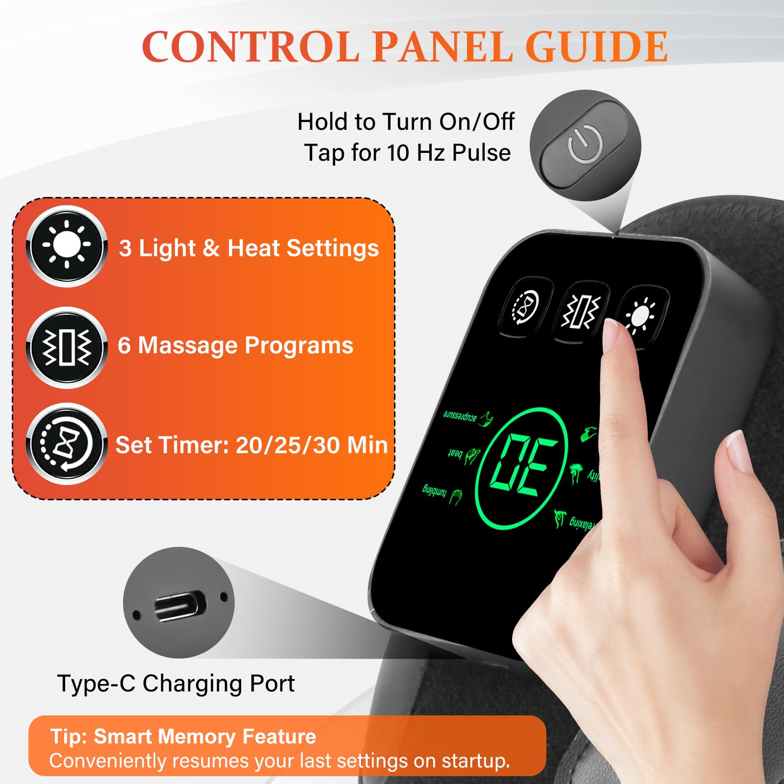 Zdatt ergonomic contour with extension strap ensures secure fit.