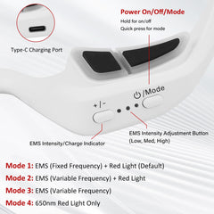 zdatt red-light therapy glasses configuration delivers even light to target areas.