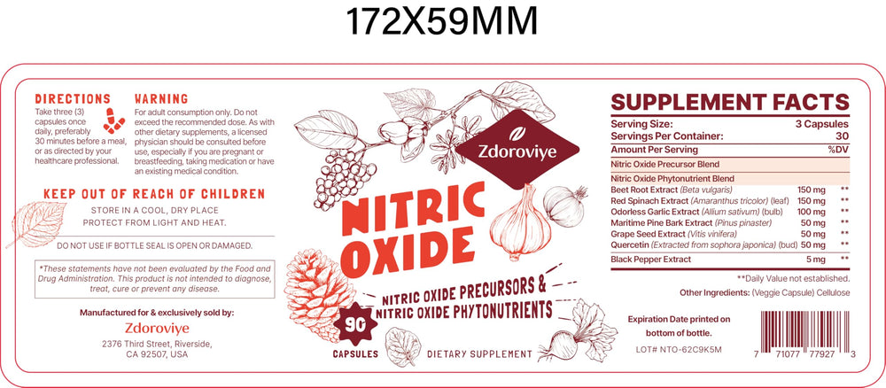 Zdoroviye Nitric Oxide packaging box signals trust