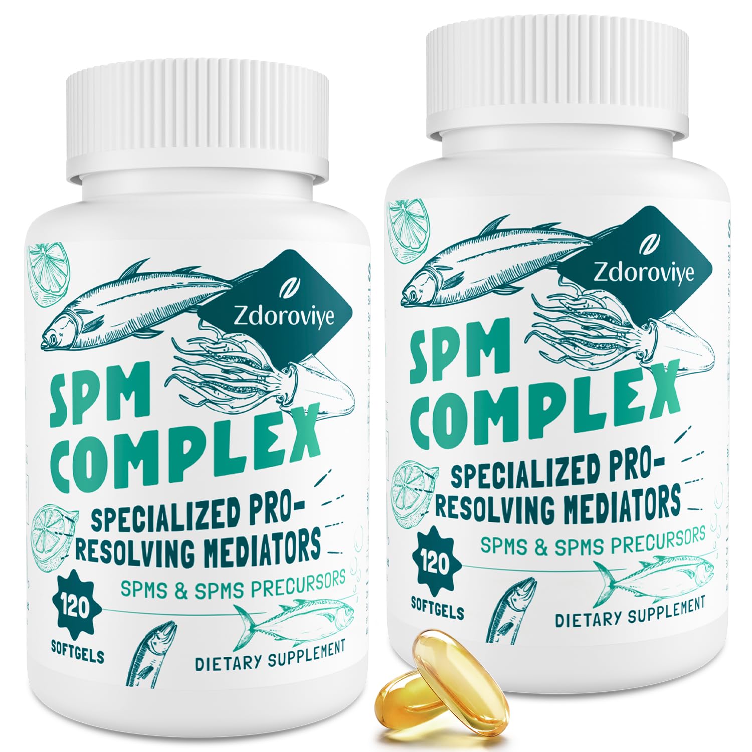 Zdoroviye SPM supplement bottle front showcases the premium formula for daily wellness.