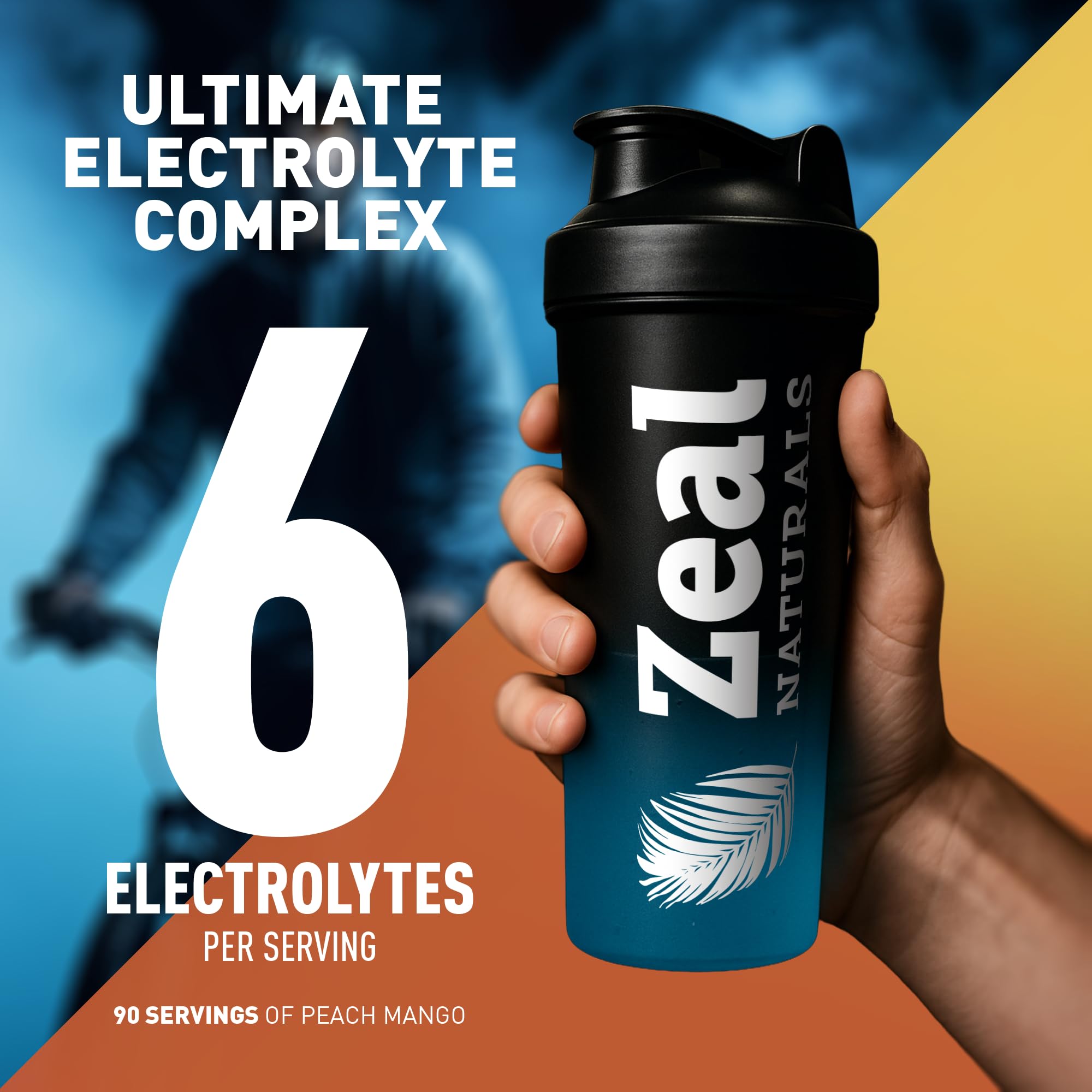 Mixing Zeal powder in water for a refreshing electrolyte boost