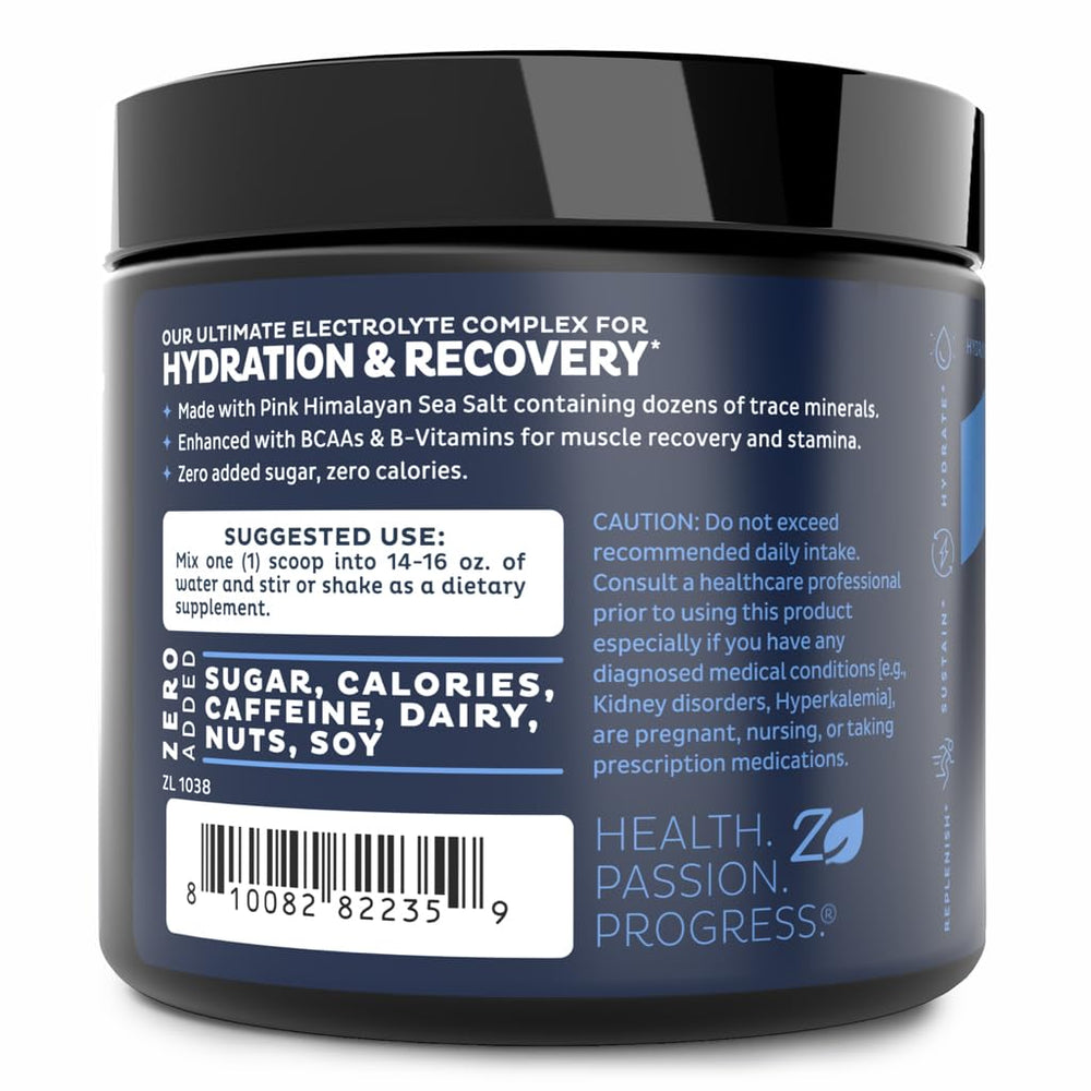 Zeal Electrolyte Powder White Gummy Bear flavor for tasty hydration