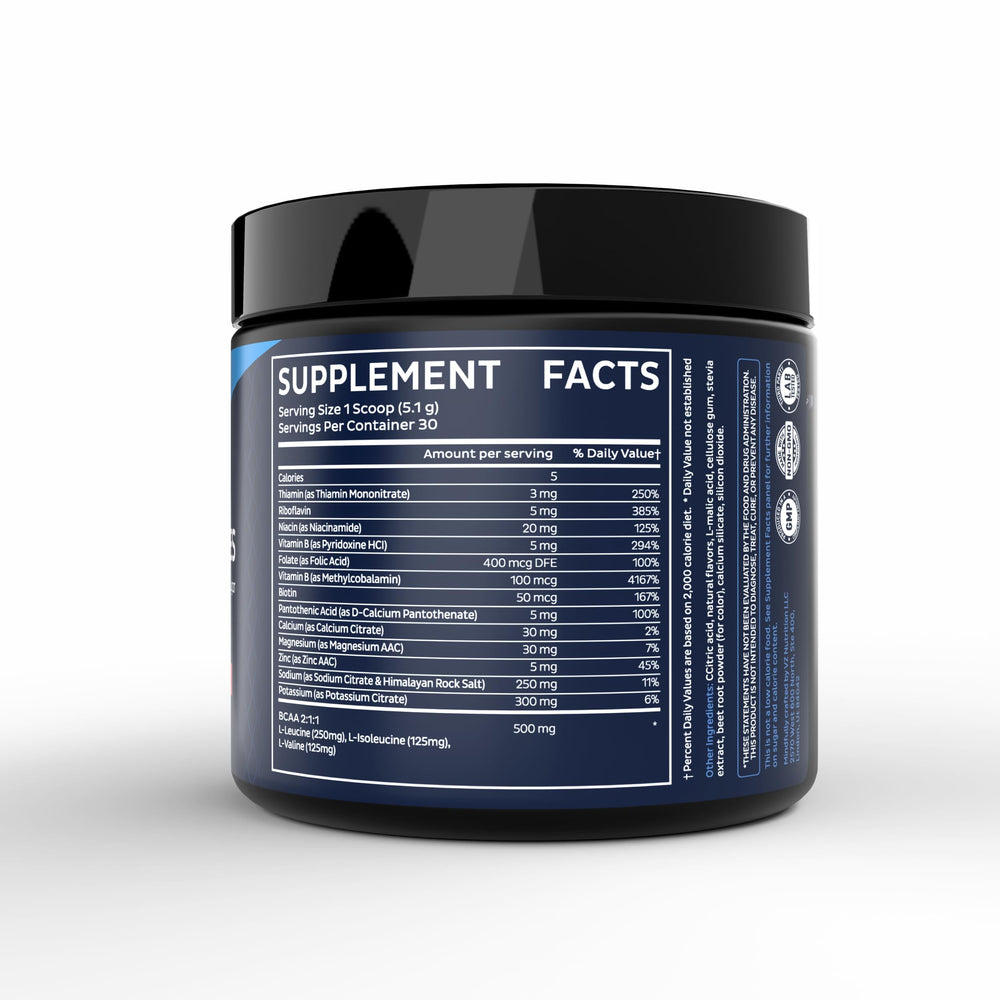 Zeal Electrolyte Powder zero sugar icon signaling calorie-free refreshment