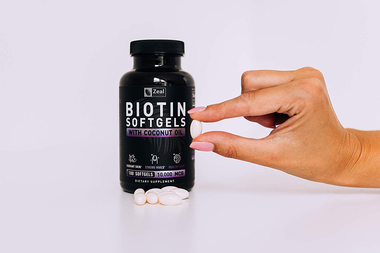 Women and men using capsules to support daily biotin needs.