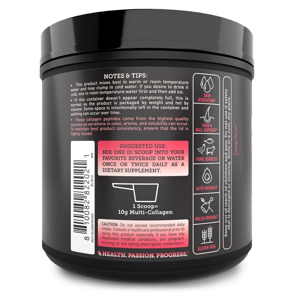 Zeal Naturals collagen powder dissolving in water for easy mixing.