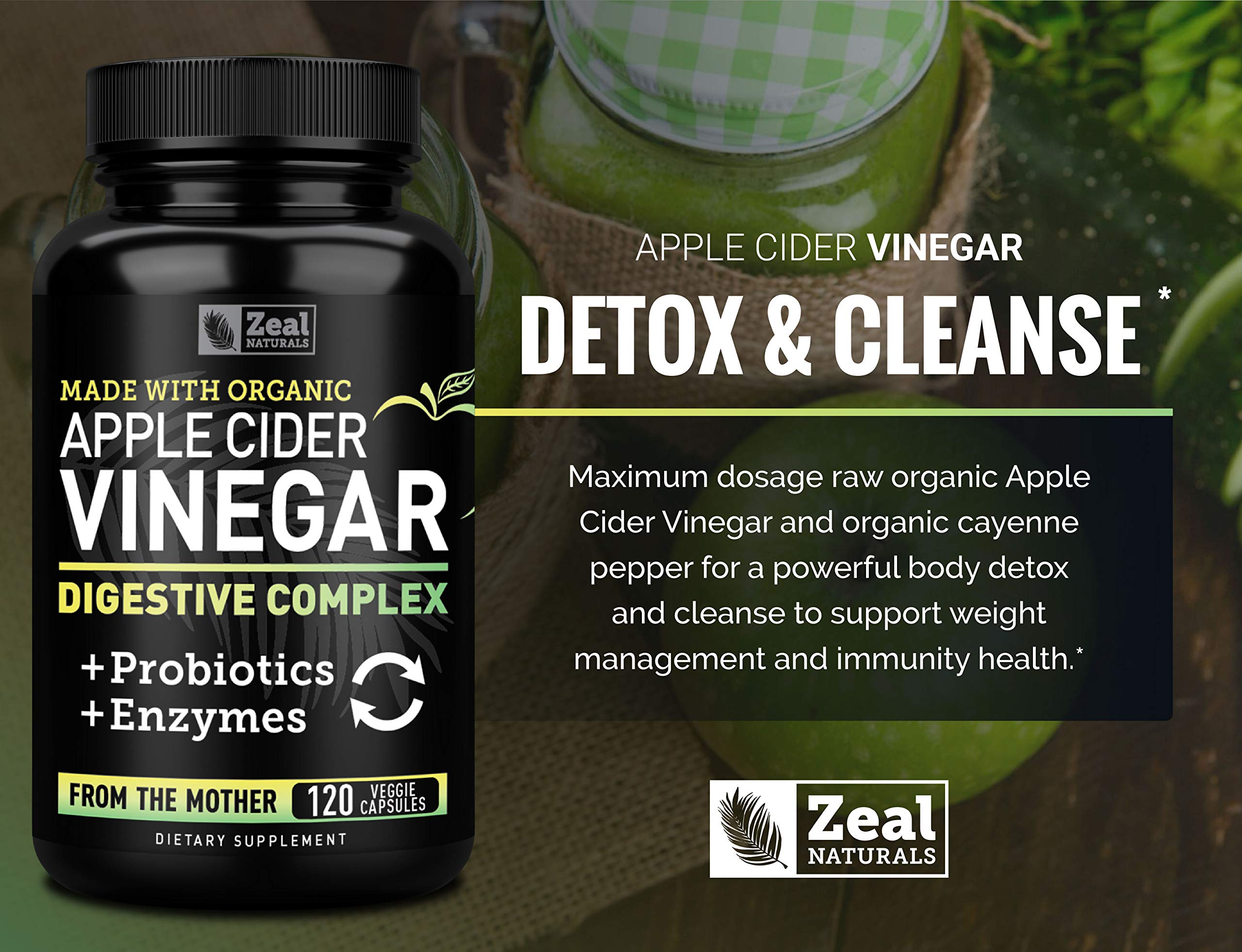 Zeal Naturals probiotic capsule showing 1B CFU for digestive balance.