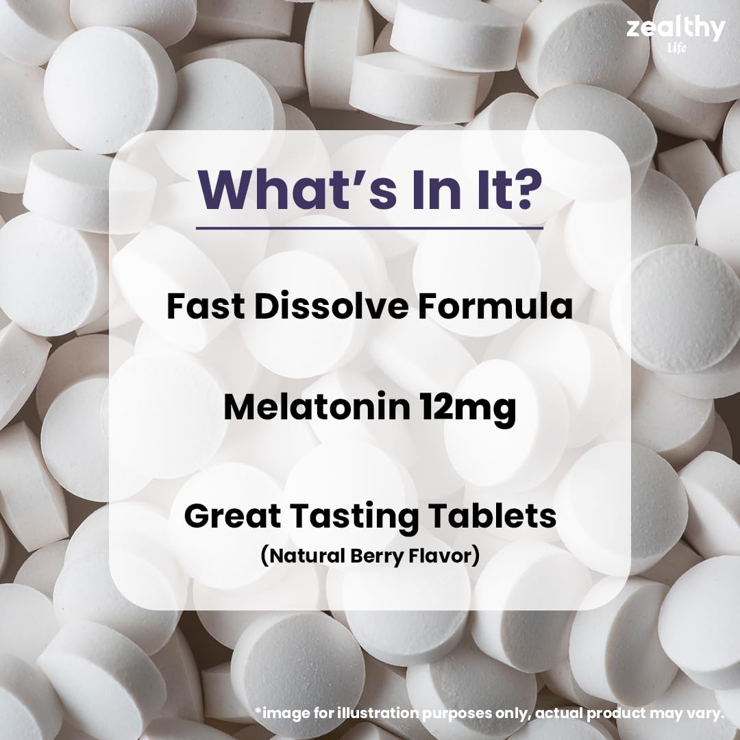 Z Zealthy Life Melatonin natural berry flavor close-up for a pleasant nightly ritual