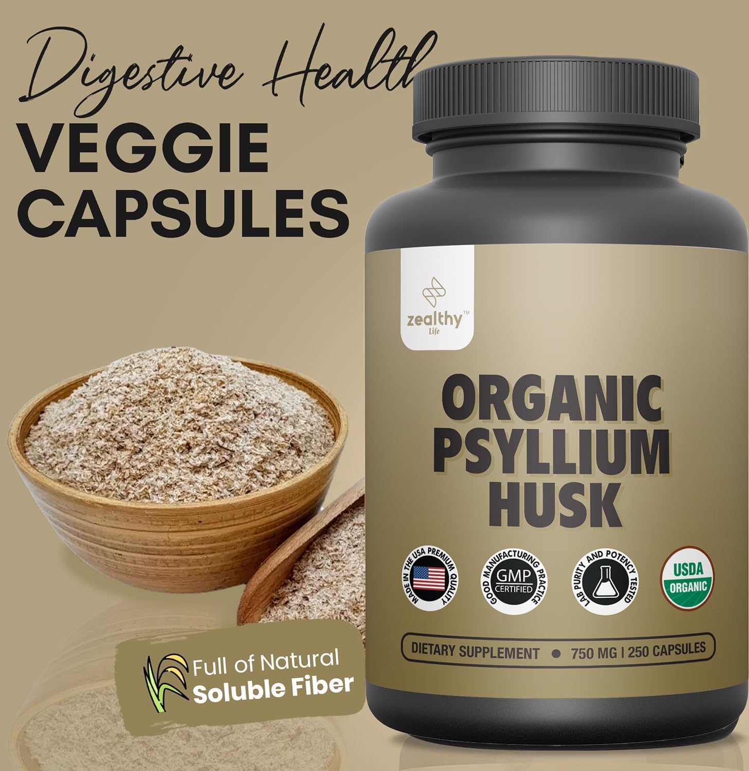 Zealthy Life capsules in hand emphasize easy portability.