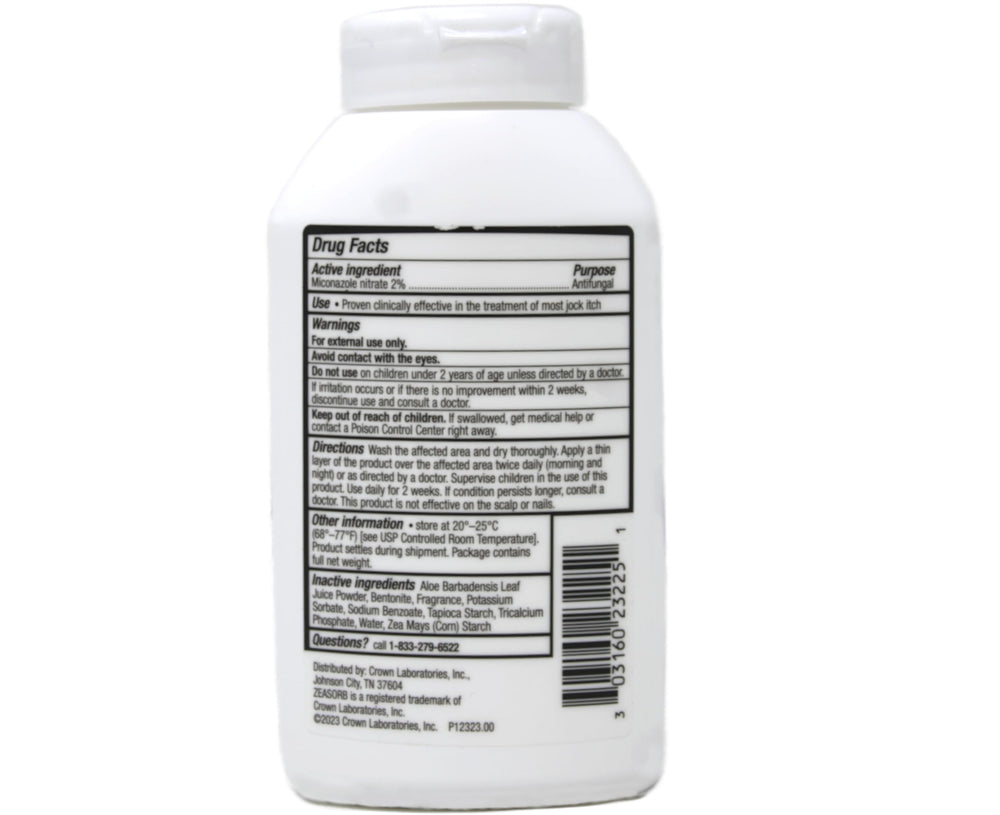 Zeasorb powder applied to dry skin for itch relief