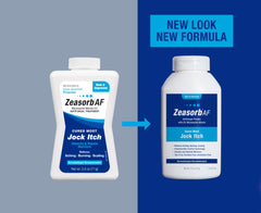 Zeasorb usage on moisture-prone areas after cleansing for dryness