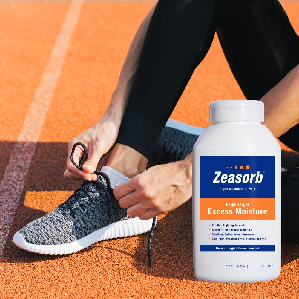 Zeasorb formula-sin-talco: polvo ligero y cómodo para uso diario.