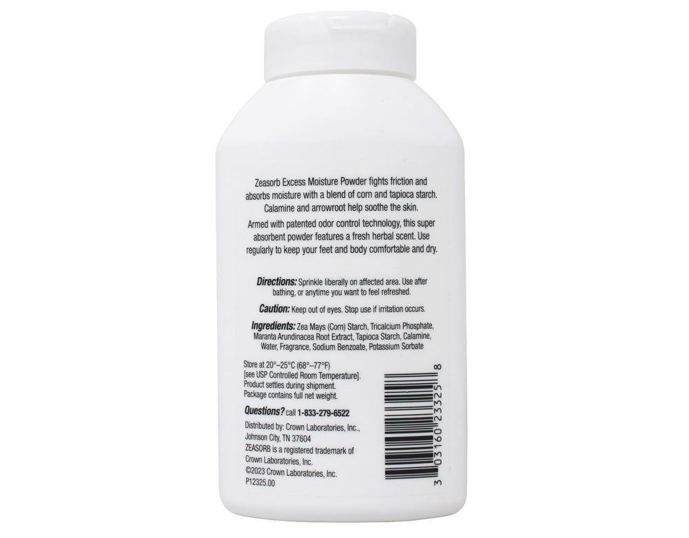Zeasorb moisture absorption closeup demonstrates powder's capability