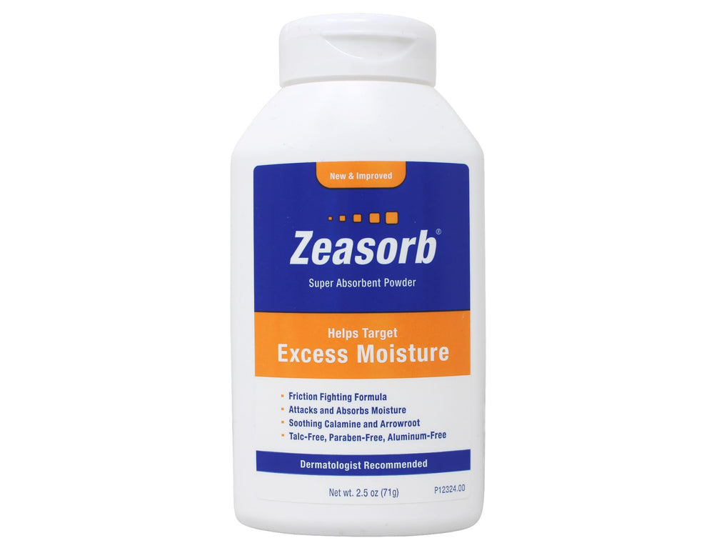 Zeasorb Special Pack back view highlighting benefits and usage options