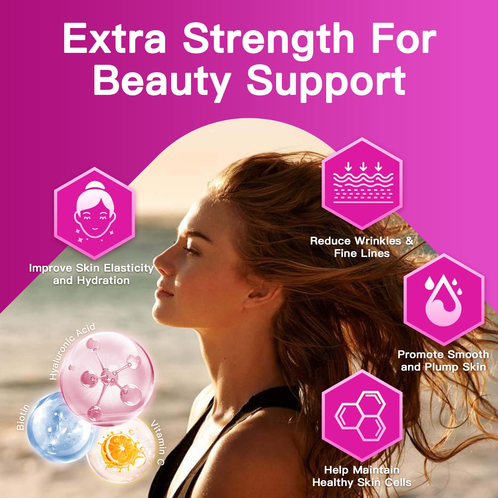 ZEBORA Collagen Tripeptide closeup suggests rapid absorption for skin, bone, and connective tissues.