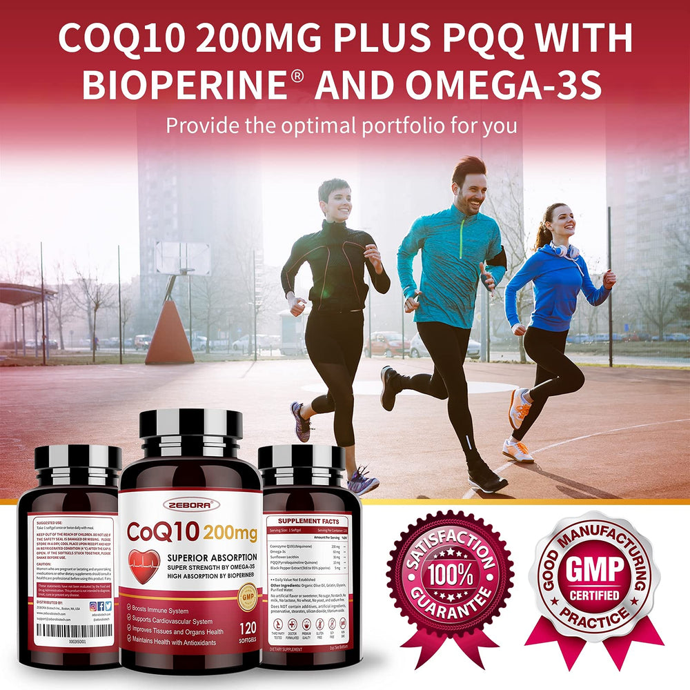 ZEBORA CoQ10 omega-3 softgels dosage chart and daily use guidance