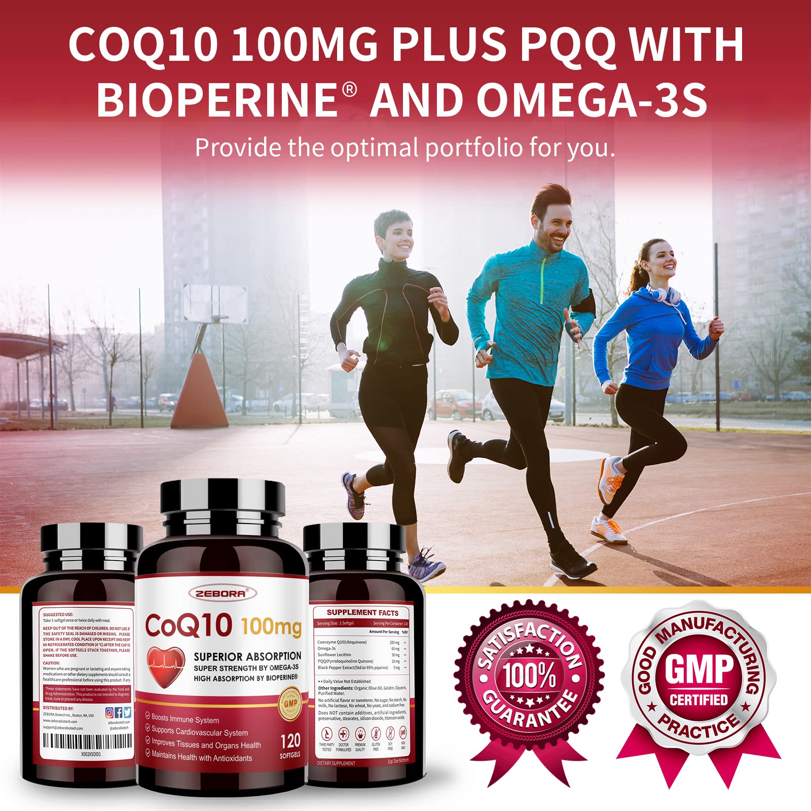 ZEBORA CoQ10 produced in a CGMP facility with third-party testing