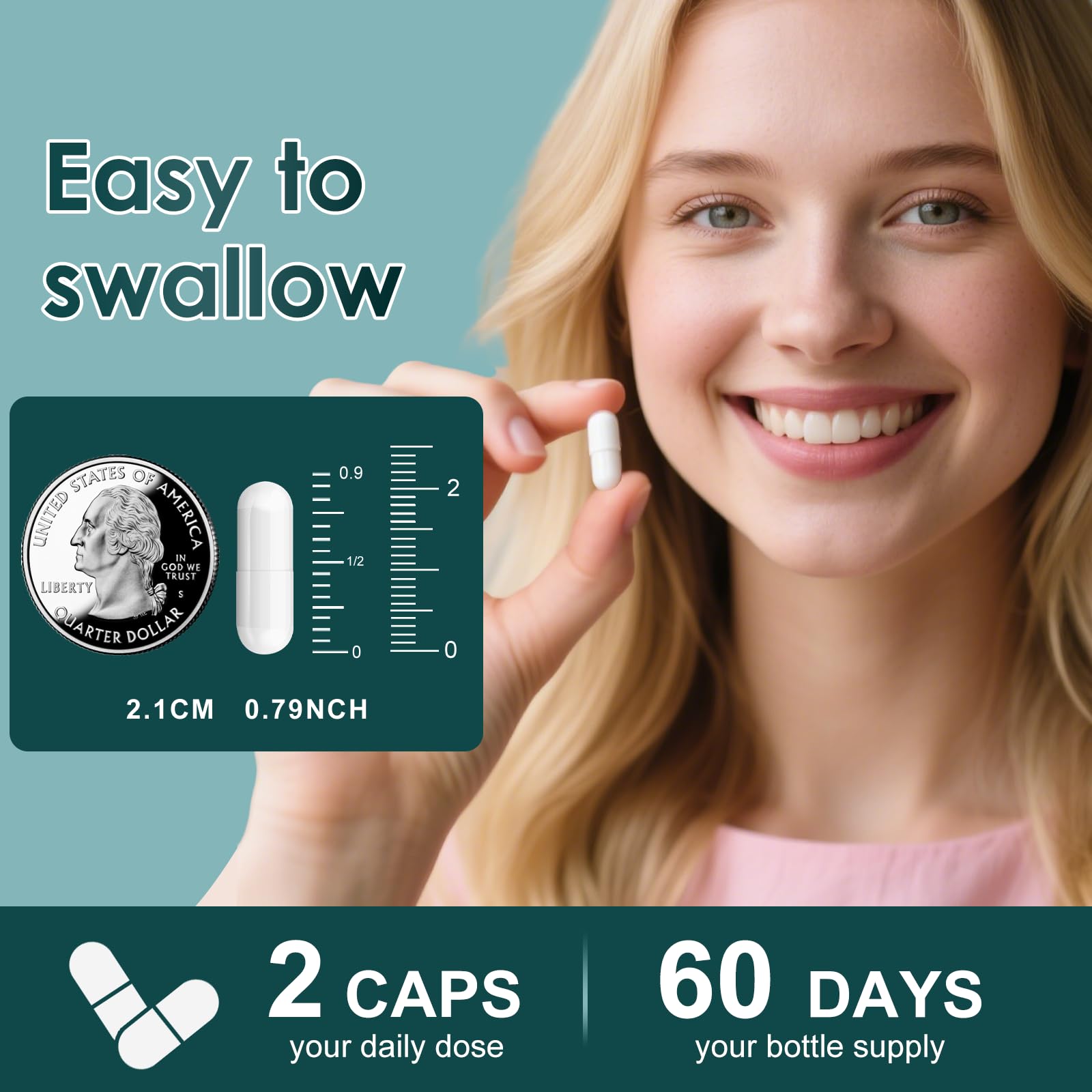 ZEBORA bottle showing 120 capsules for a two-month regimen