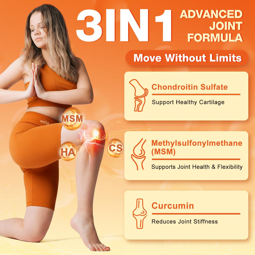 ZEBORA joint-support formula with curcumin and CS for cartilage care during activity.