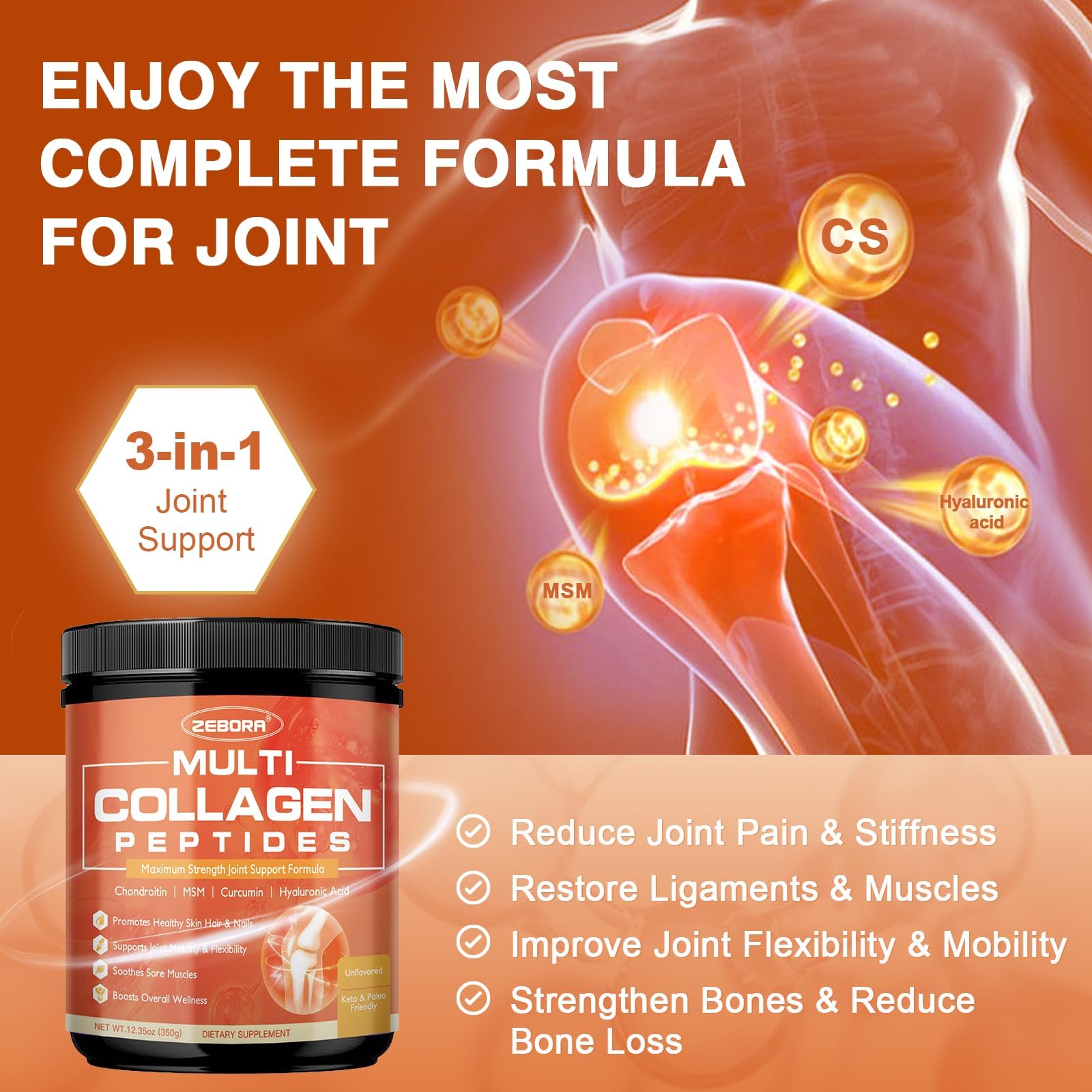 ZEBORA collagen in coffee for a convenient daily ritual