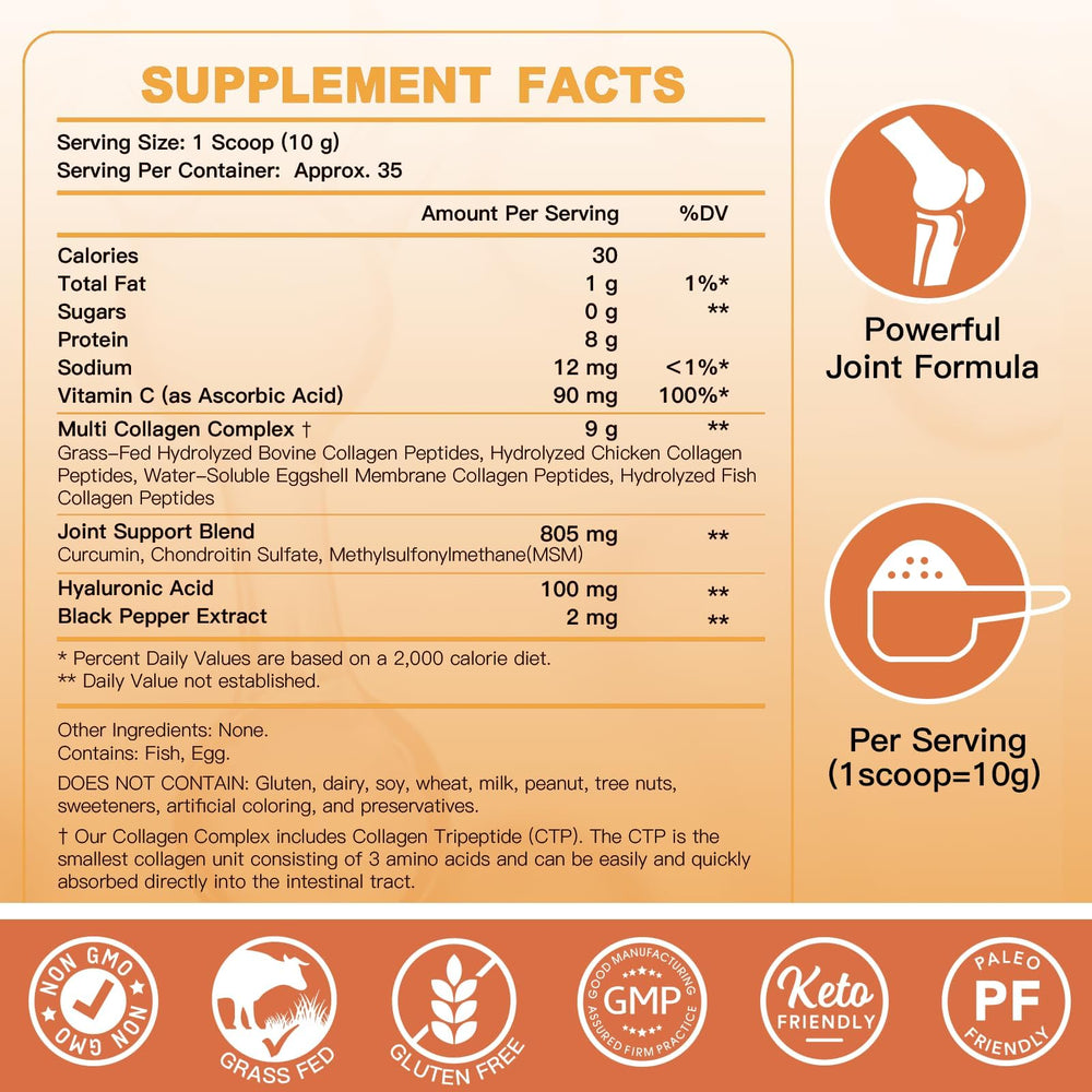 ZEBORA collagen powder scoop for easy, precise dosing