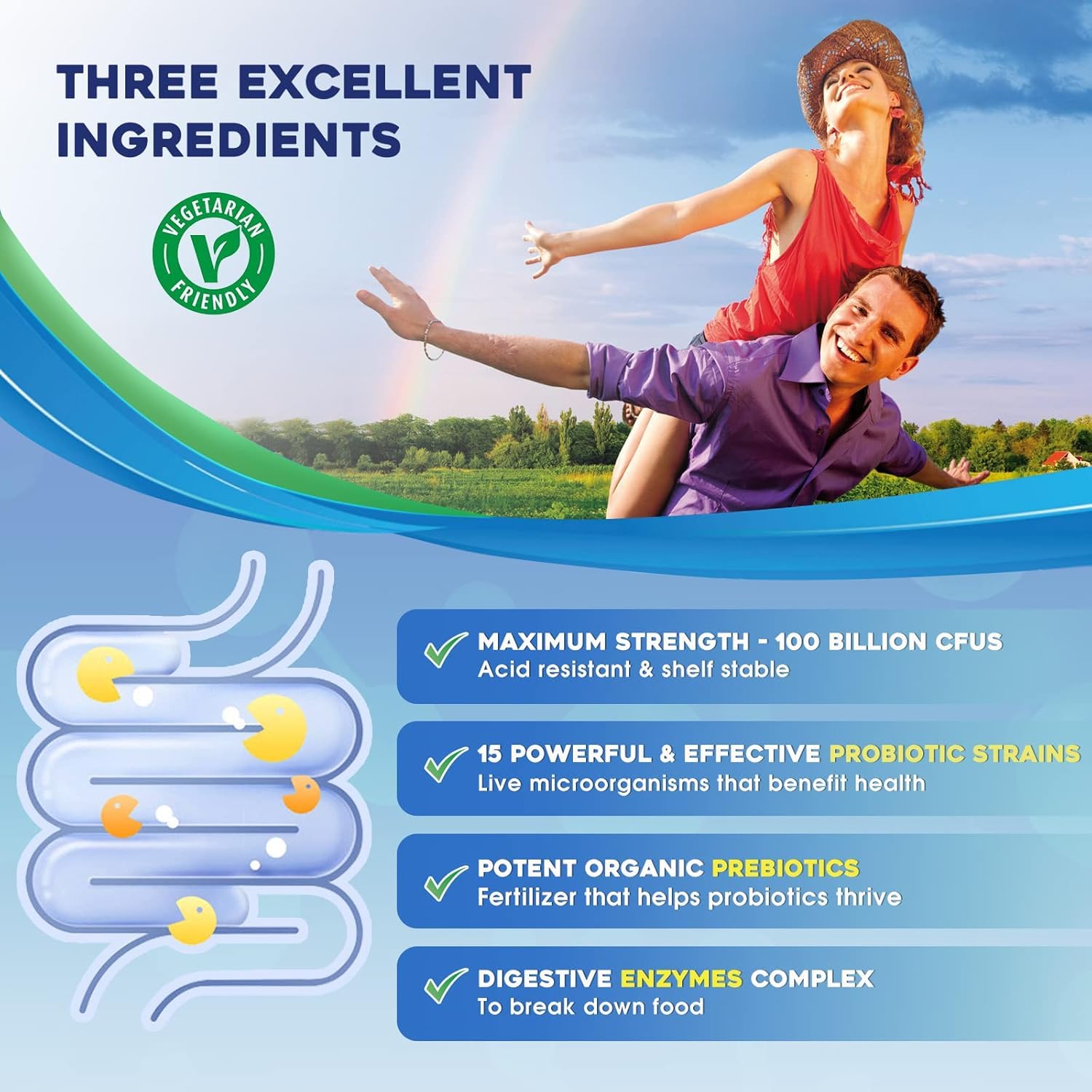 ZEBORA Probiotics capsules closeup – easy-to-take capsules for on-the-go gut support.